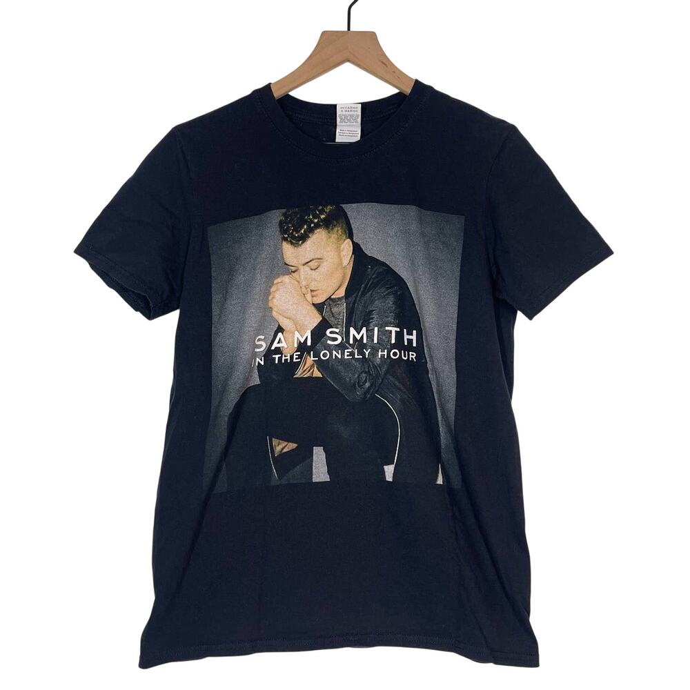 Sam Smith Concert T-Shirt  Medium‎ Black The Lonely Hour NA Tour 2015 Print